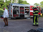 Oefening Brand Wegvervoer Auto Vaart Buitenpost